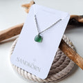 Sea glass necklace - Aqua