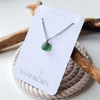 Sea glass necklace - Aqua