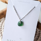 Sea glass necklace - Aqua
