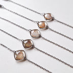 Bransoletka z muszlą w kształcie serca - srebrna