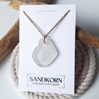 Seeglas-Kette - Weiß - SANDKORN Usedom 