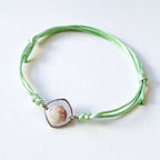 Bracelet with seashell - silver